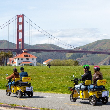 Electric Scooter Rentals in San Francisco with GPS storytelling tour onboard