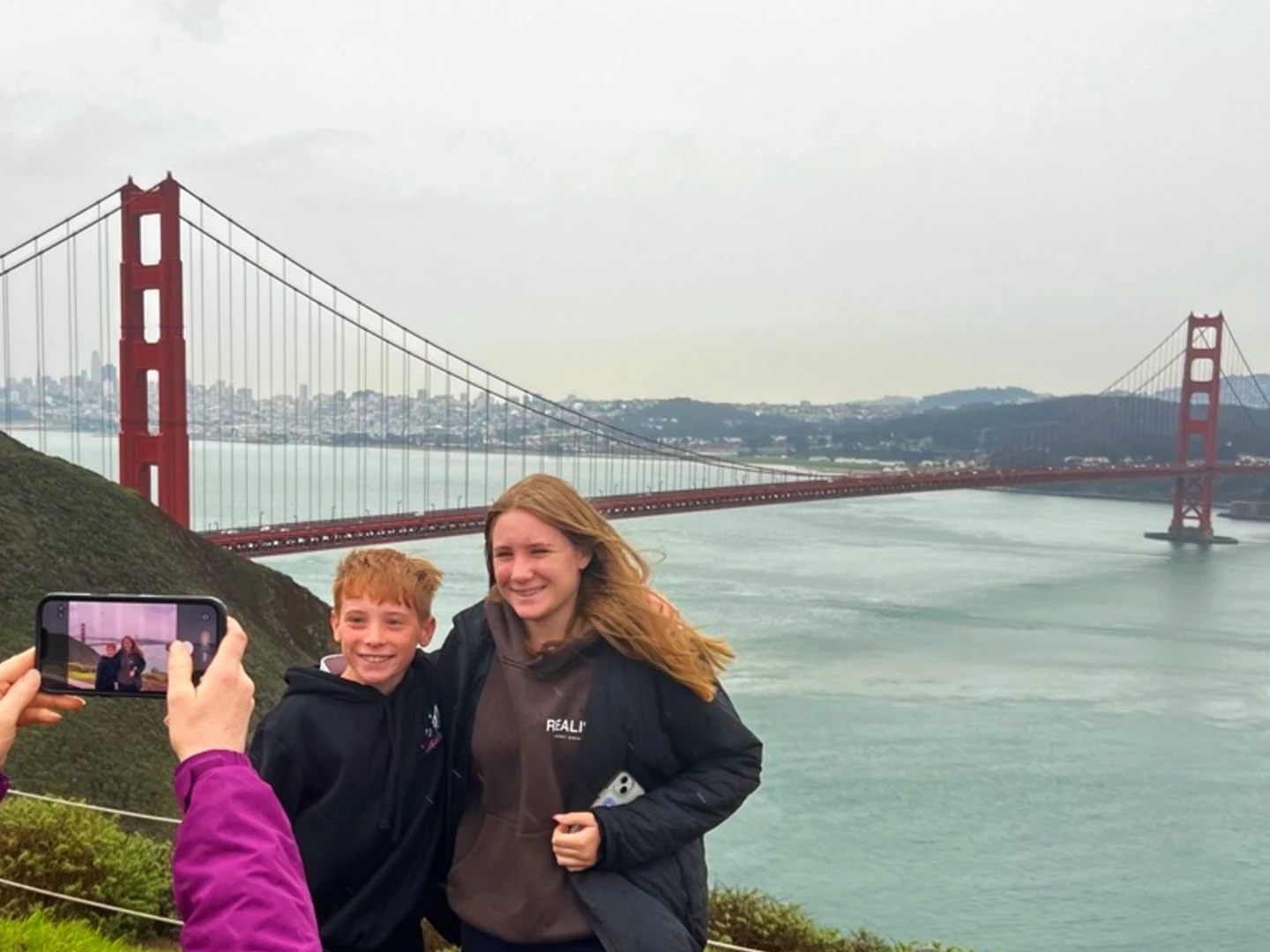 Photos at the Marin Headlands with Golden Gate Bridge 
